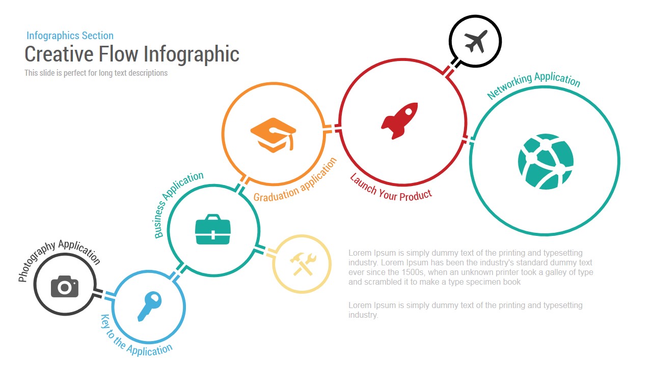 Creative Flow Infographic Powerpoint template - Slidebazaar
