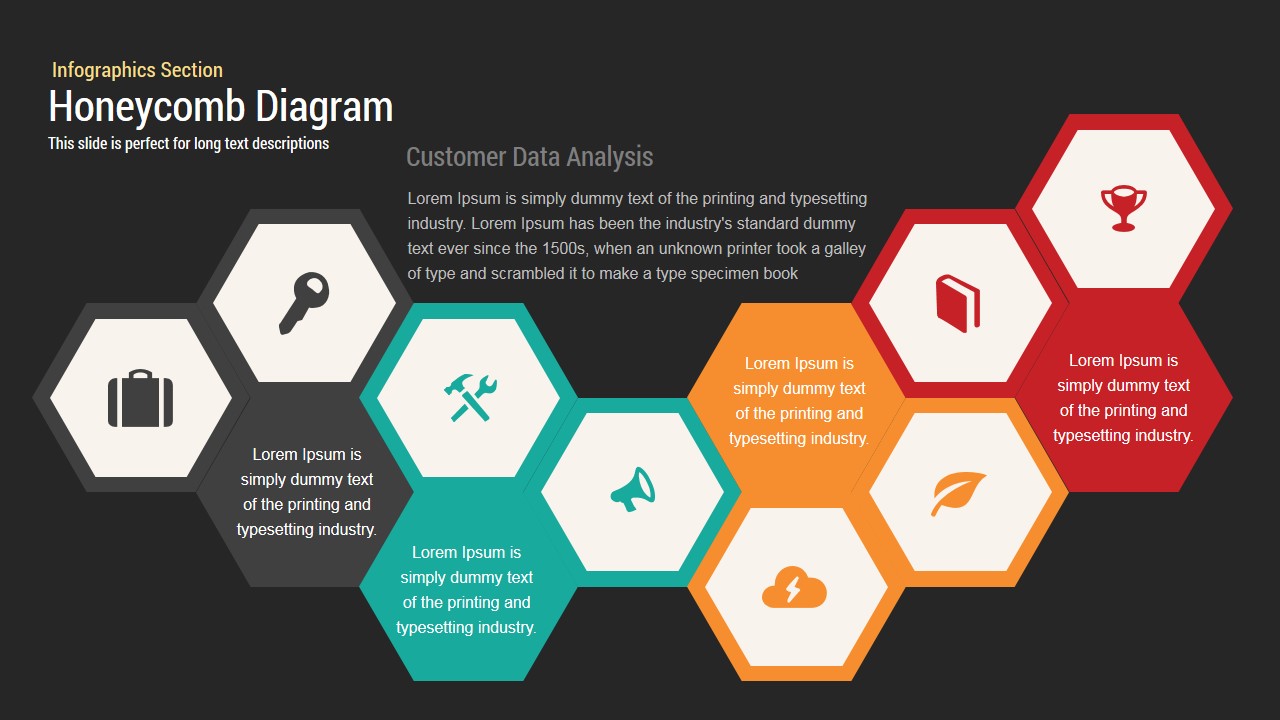 flow circle chart Keynote infographics Diagram and Honeycomb Powerpoint