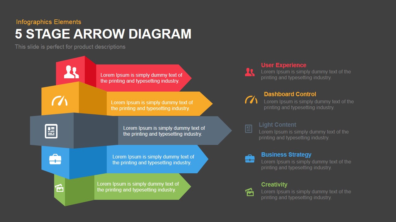 7 Stage Process Arrow Powerpoint Template And Keynote 5665