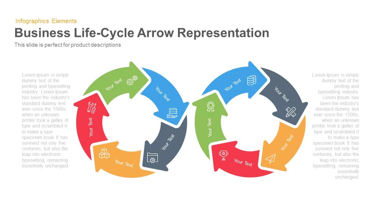 business-life-cycle-arrow-representation-slidebazaar