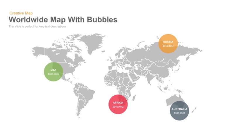 World Map Bubble Chart