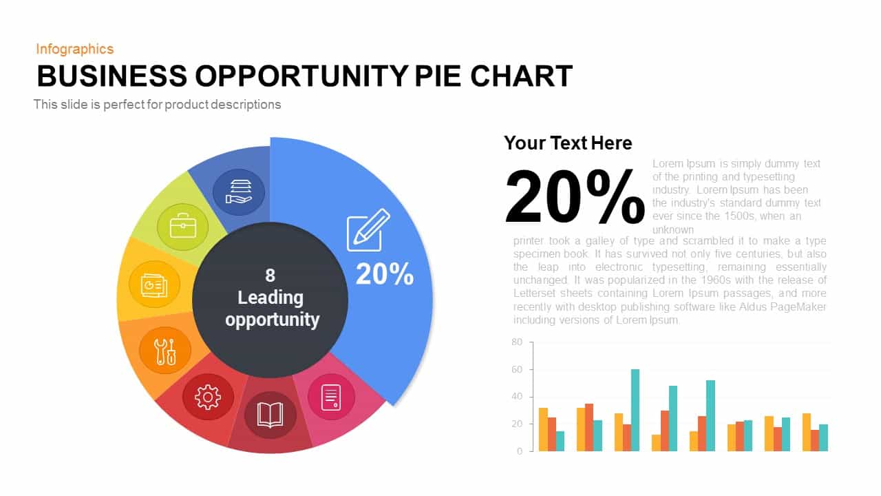 Business Opportunity Pie-Chart PowerPoint Template & Keynote