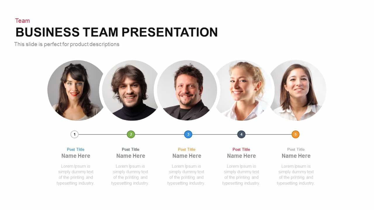 Business Team Presentation Template For PowerPoint and Keynote