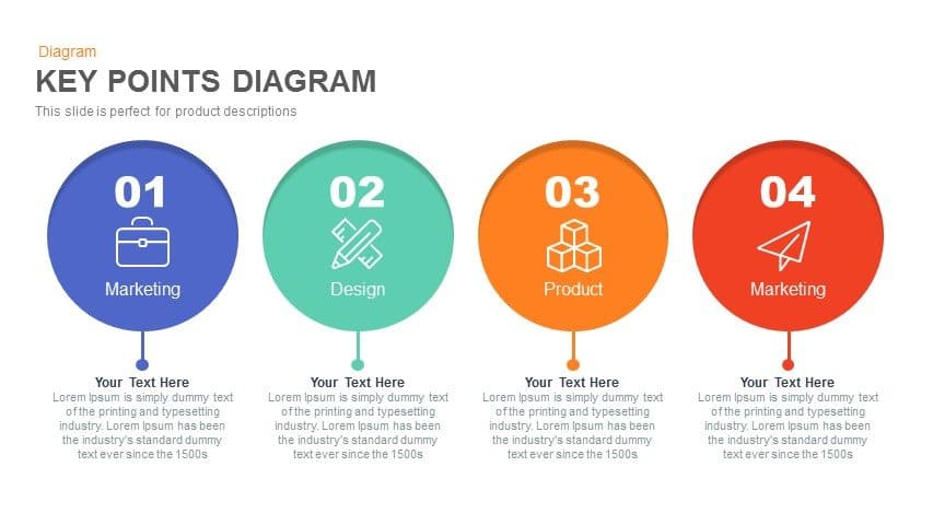 Key Points Diagram Powerpoint And Keynote Template Slidebazaar