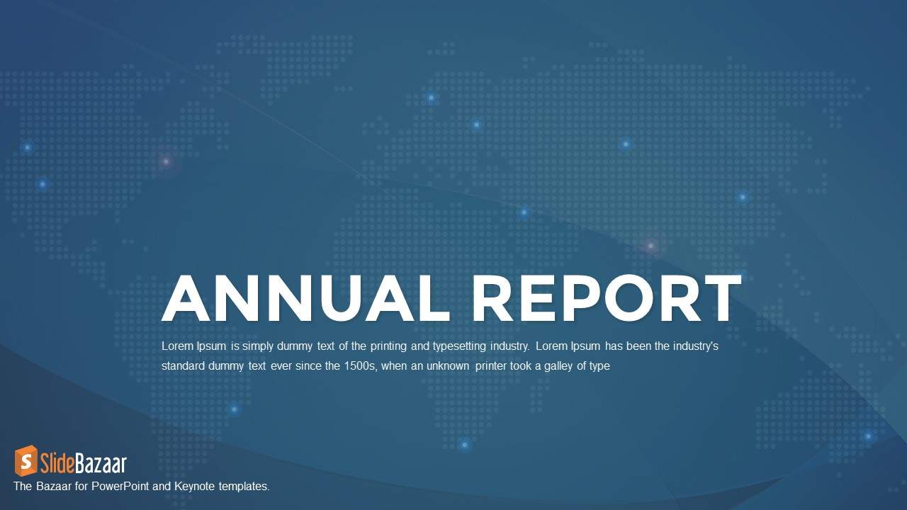 Annual Report Powerpoint Template And Keynote Slidebazaar 2138