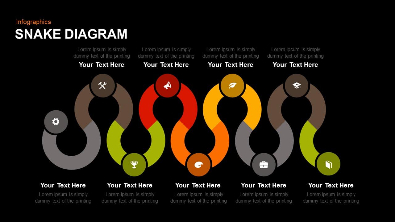 keynote flow chart template Keynote Diagram Snake and Powerpoint  SlideBazaar