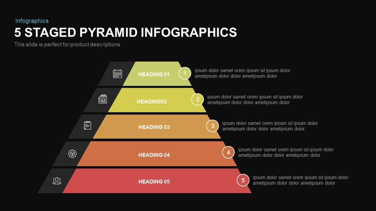Pyramid Infographics Keynote Diagram Keynote Template 4546