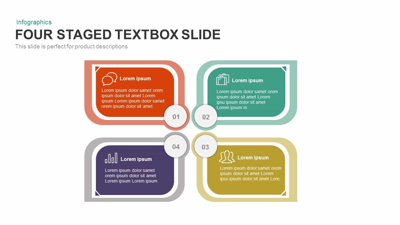 4 Staged Text Box Powerpoint Template And Keynote Slide Slidebazaar 6035