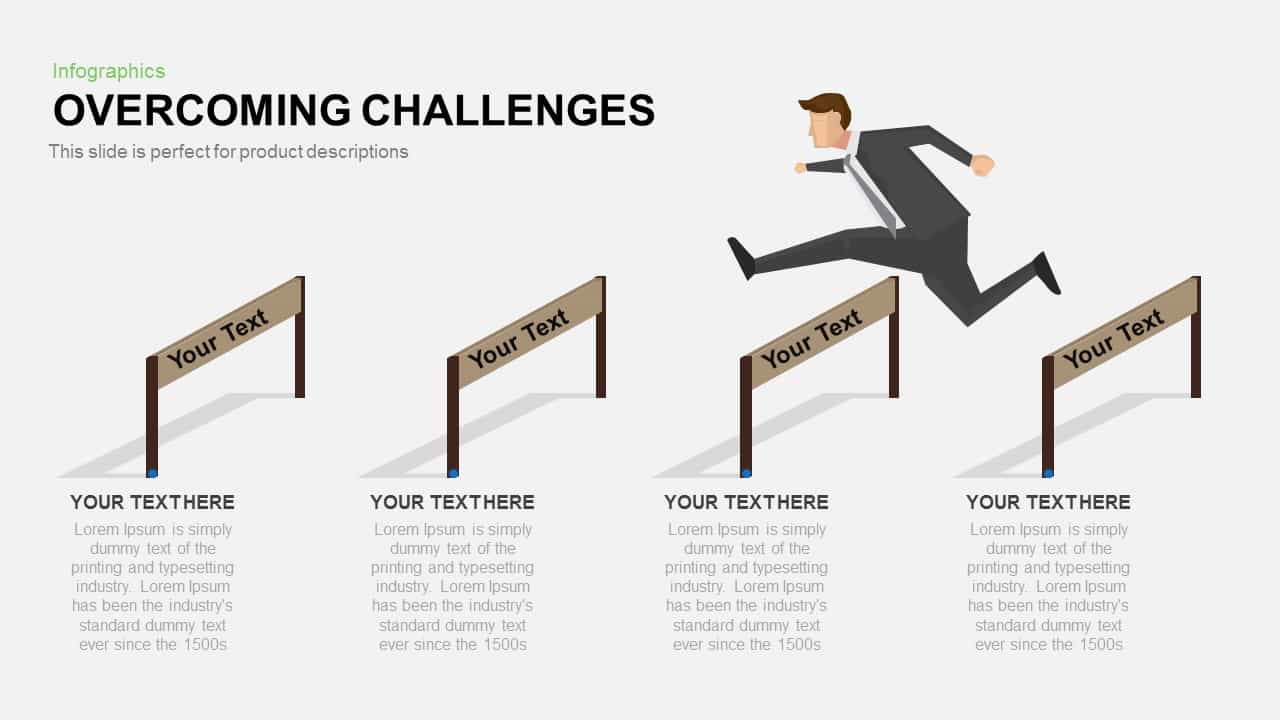 Overcoming Challenges Powerpoint and Keynote template second