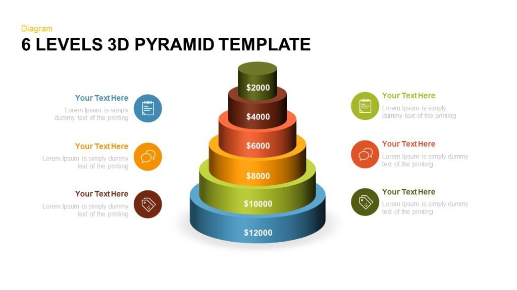 6 Levels 3d Pyramid Powerpoint Template | SlideBazaar