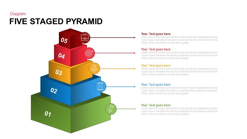 Five Staged Pyramid Keynote And Powerpoint Template Slidebazaar 6043