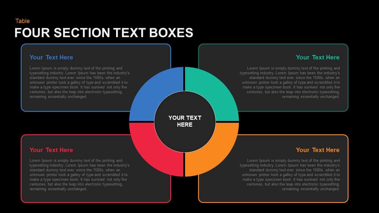 section for presentation