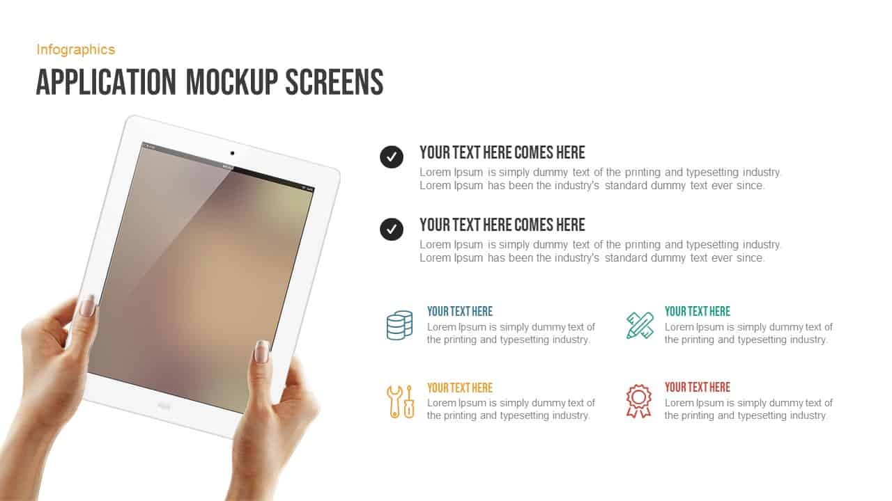 Download Application Mockup Screens Free PowerPoint Template ...