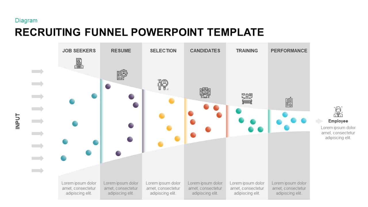 Animated Flow Chart Diagram Powerpoint Template