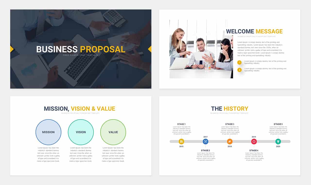 Free Business Proposal Templates for PowerPoint Keynote